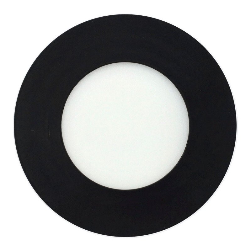 Downlight panel 3W redondo NEGRO