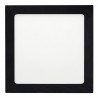 Downlight LED de 18W quadrado PRETO