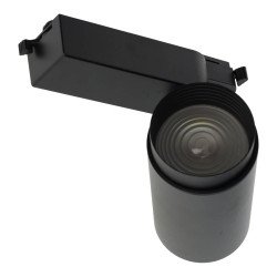 30W LED tracklight black housing, adjustable angle 3CCT