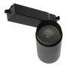 Foco carril led 30W negro ángulo ajustable 3CCT