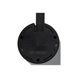 Foco carril led 30W negro ángulo ajustable 3CCT