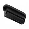 Projetor LED de calha linear 12W preto ajustável