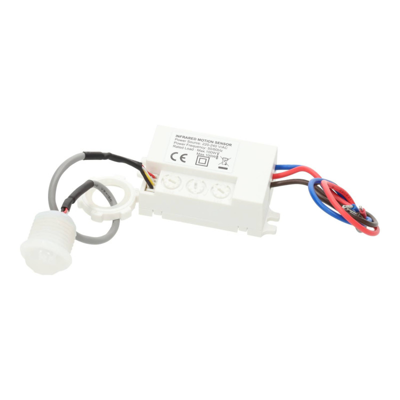 Sensor de movimiento empotrable mini 120º