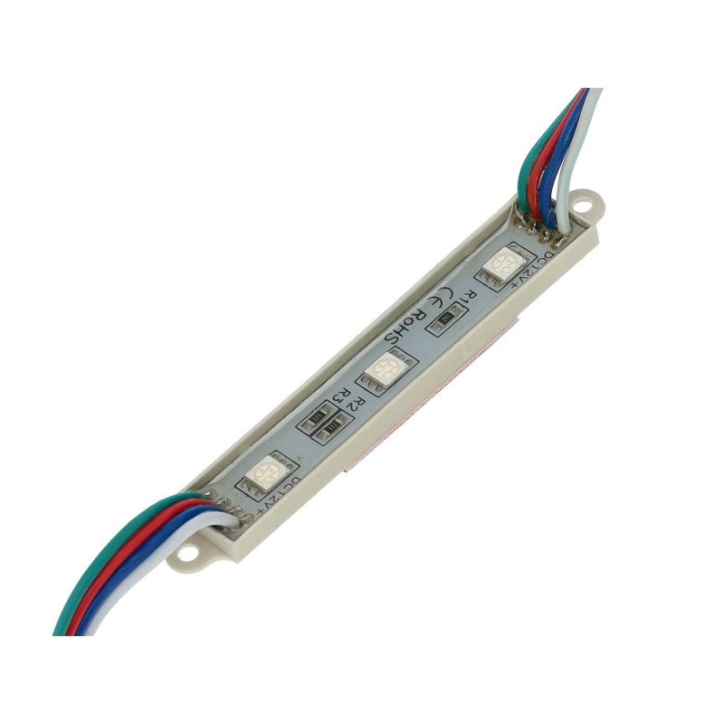 Módulo 3 Led RGB 12V IP65 SMD5050