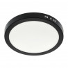 Candeeiro de teto LED redondo de 24 W Preto