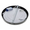 Candeeiro de teto LED redondo de 24 W Preto